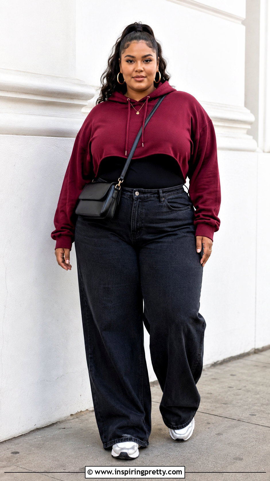 Hoodie Crop Top Plus Size Outfit - 50 hoodie crop top outfit ideas