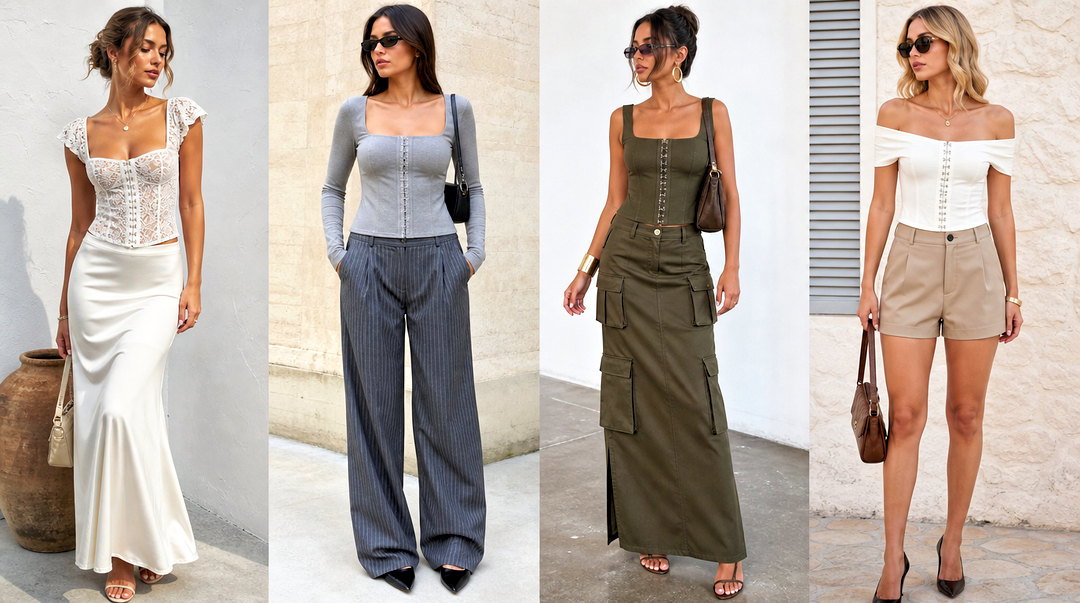 25 Hook and Eye Closure Top Outfit Ideas for Chic Going-Out Style