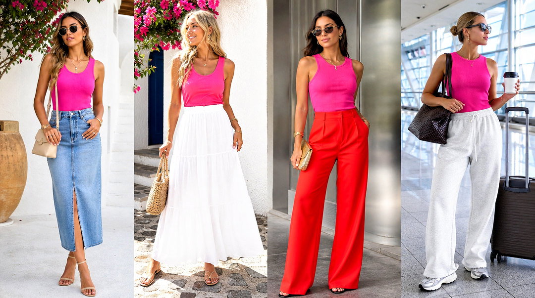 50 Hot Pink Tank Top Outfit Ideas for Bold Summer Style