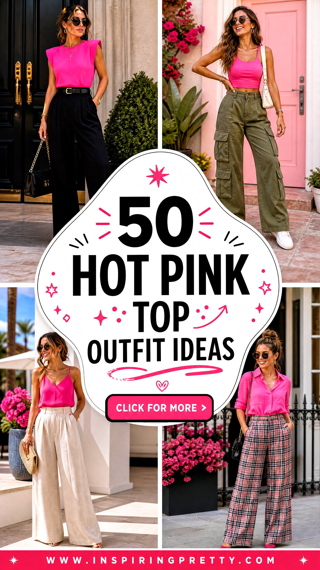 50 Hot Pink Top Outfit Ideas for Bold Fresh Barbiecore Style - 50 Hot Pink Top Outfit Ideas for Bold, Fresh Barbiecore Style