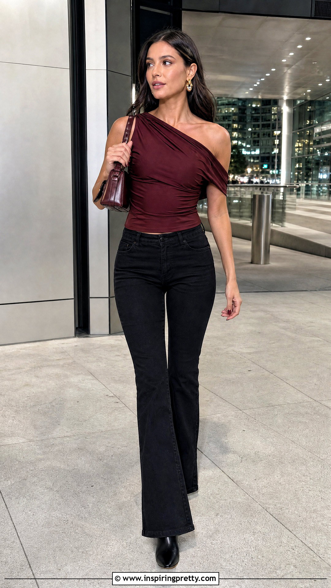 House Of CB Allegra Top With Black Flared Jeans - 20 House Of Cb Allegra Top outfit ideas