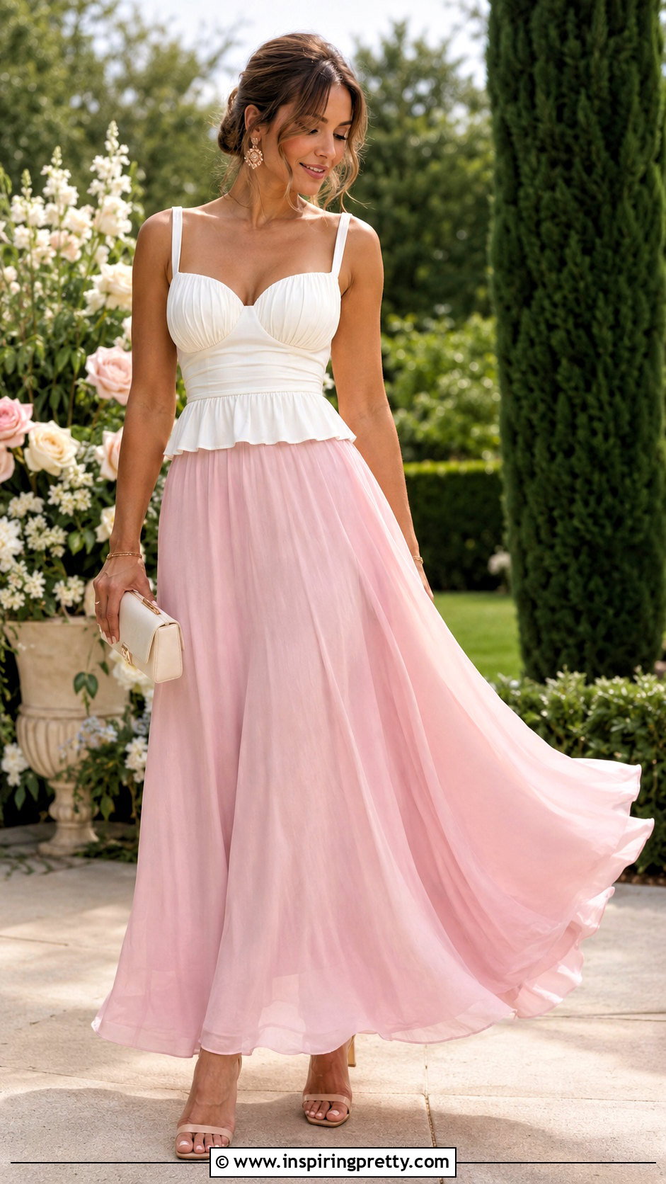 House Of CB Juana Top With Pink Maxi Skirt - 20 House Of Cb Juana Top outfit ideas
