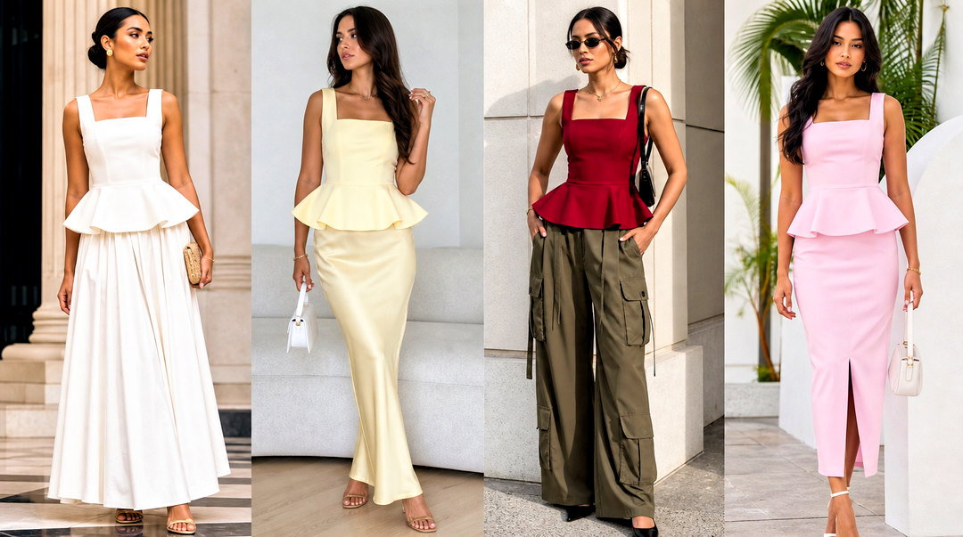 How To Style Peplum Tops 50 Flattering Work-to-Date Looks