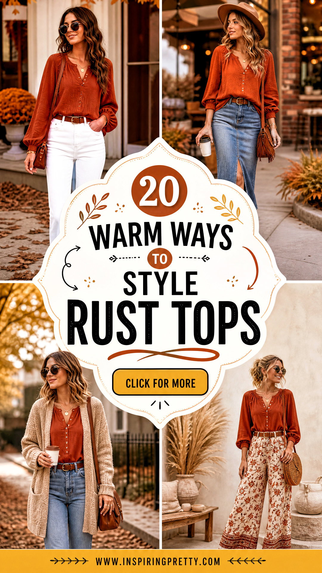 How To Style Rust Tops 20 Warm Looks for Chic Fall Outfits - How To Style Rust Tops: 20 Warm Looks for Chic Fall Outfits