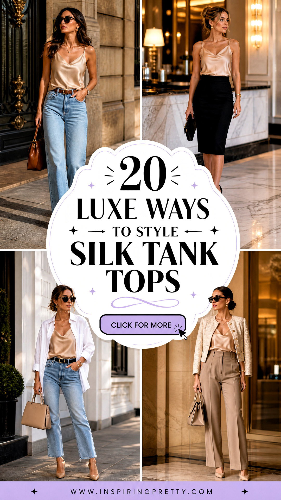 How To Style Silk Tank Tops 20 Luxe Day-to-Night Looks - How To Style Silk Tank Tops: 20 Luxe Day-to-Night Looks