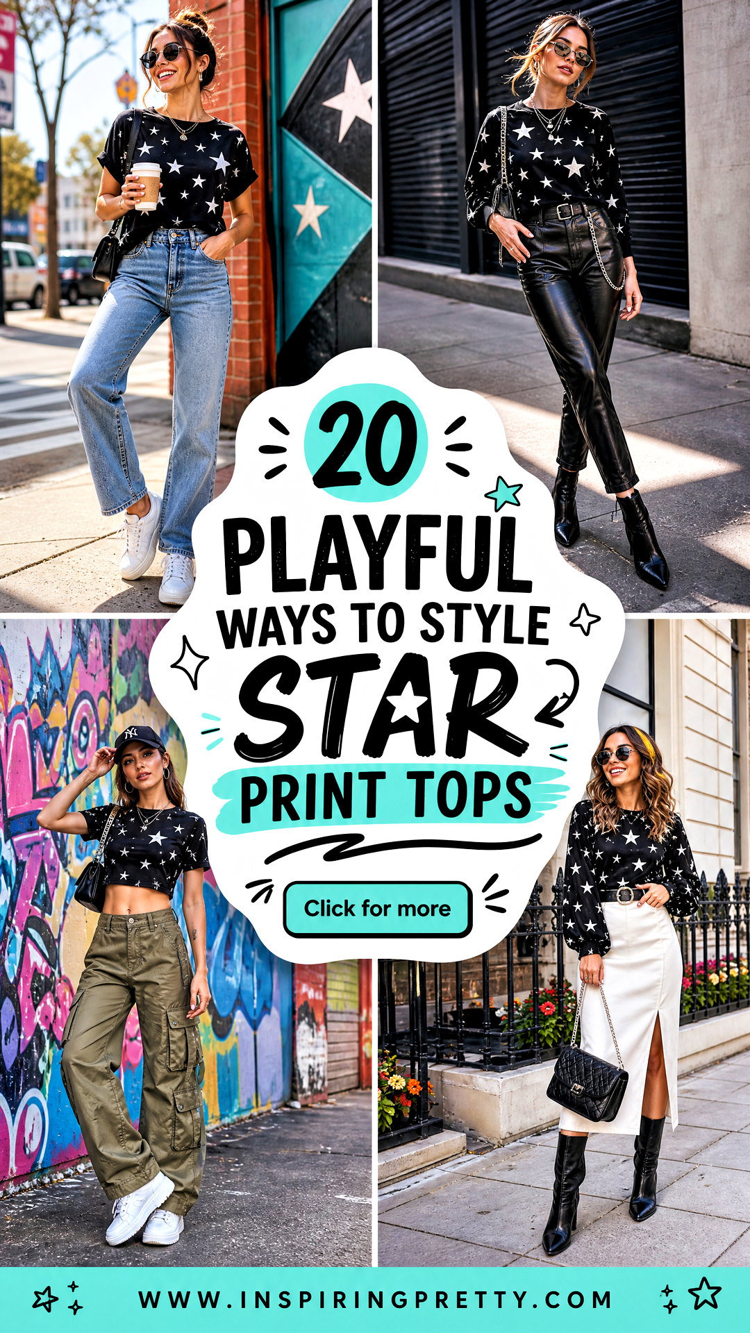 How To Style Star Print Tops 20 Playful Weekend Looks To Try - How To Style Star Print Tops: 20 Playful Weekend Looks To Try