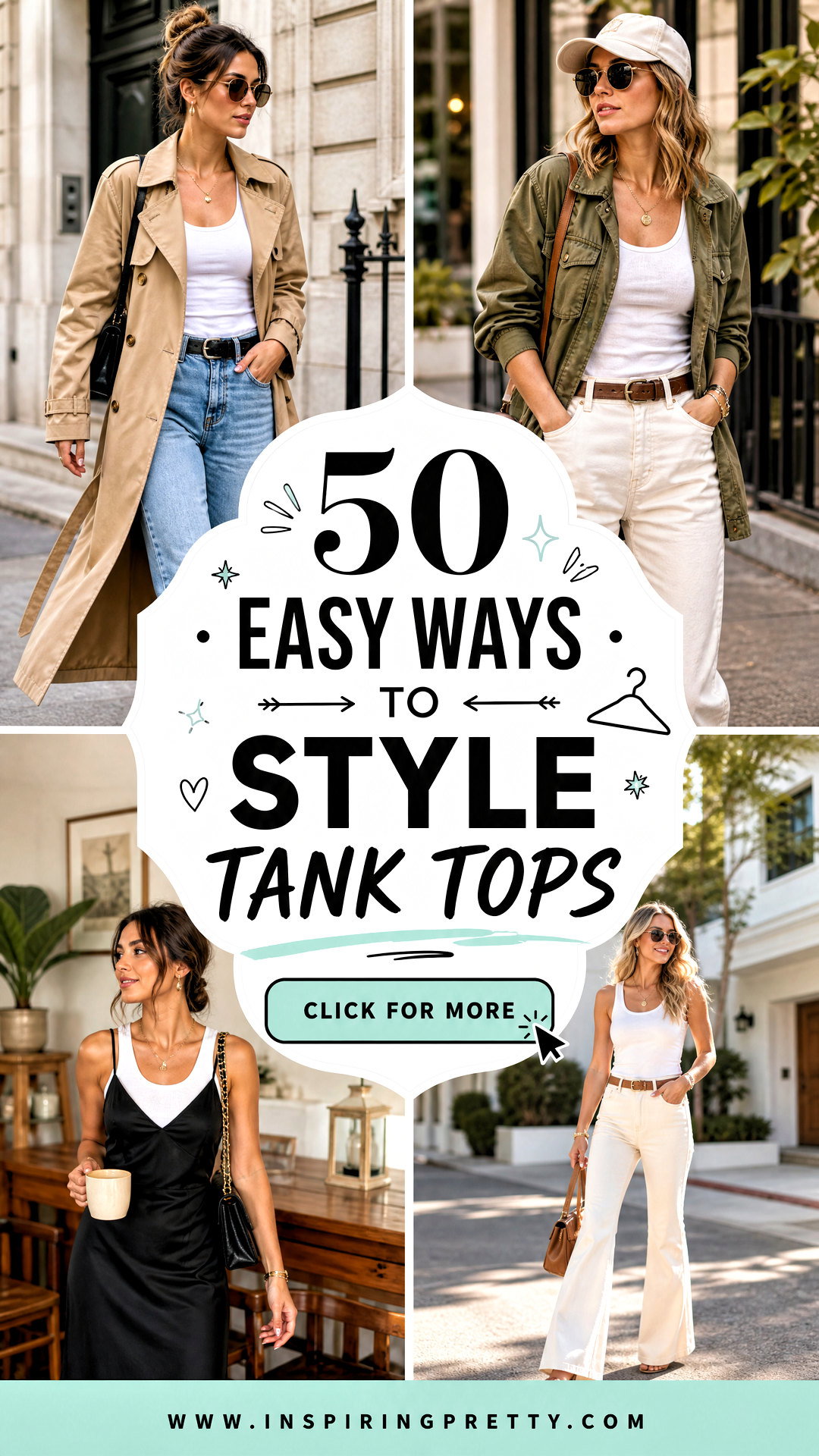 How To Style Tank Tops 50 Easy Looks for Every Season To Try - How To Style Tank Tops: 50 Easy Looks for Every Season To Try