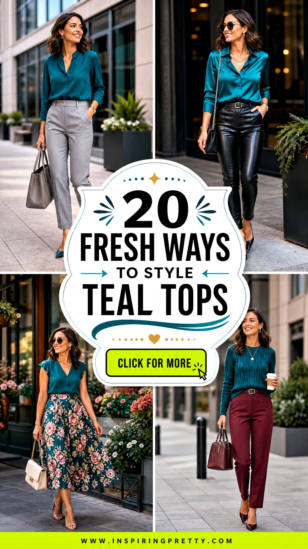 How To Style Teal Tops 20 Fresh Looks for Work or Weekends - How To Style Teal Tops: 20 Fresh Looks for Work or Weekends