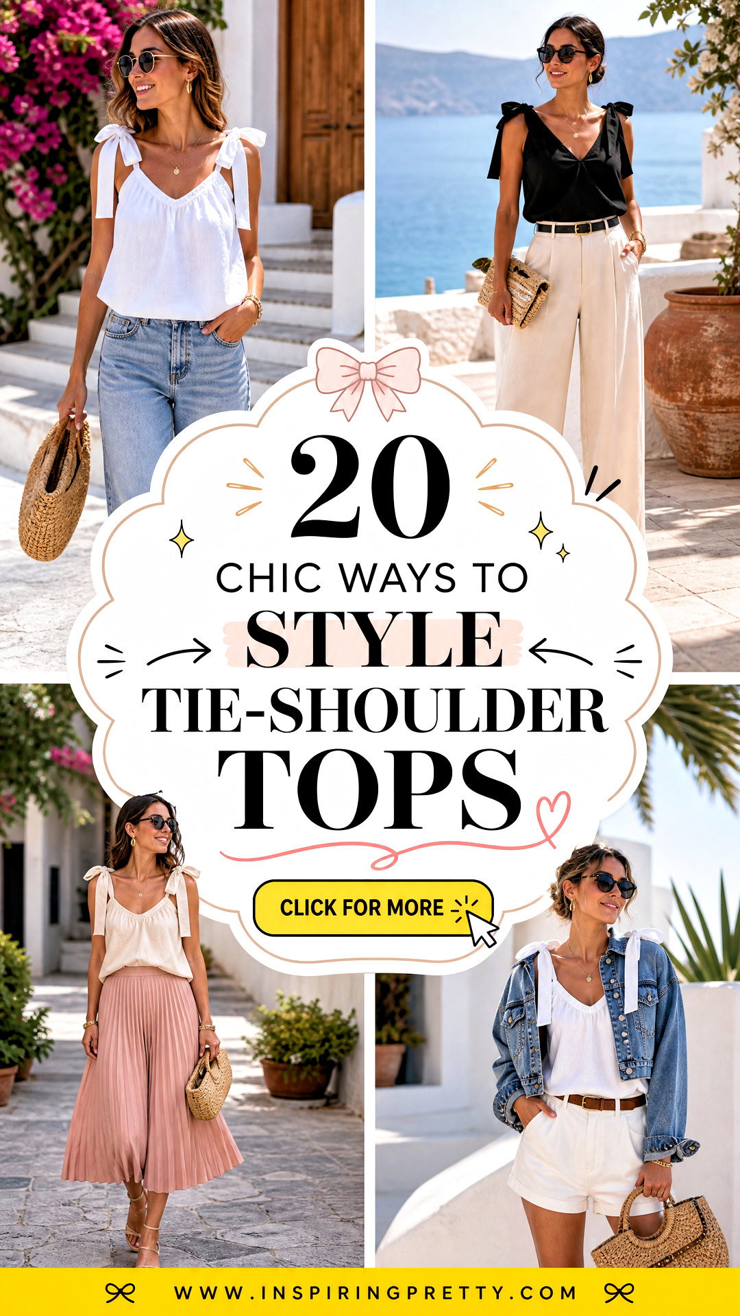 How To Style Tie-Shoulder Tops 20 Chic Summer Looks To Try - How To Style Tie-Shoulder Tops: 20 Chic Summer Looks To Try