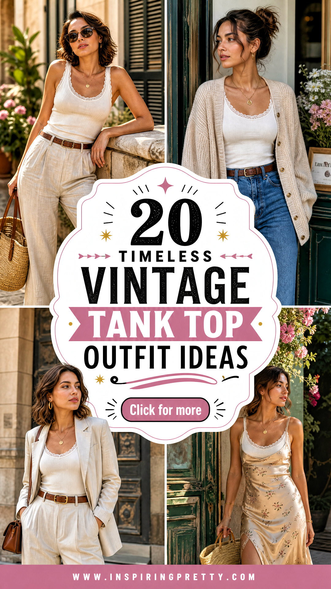 How To Style Vintage Tank Tops 20 Timeless Outfit Ideas - How To Style Vintage Tank Tops: 20 Timeless Outfit Ideas