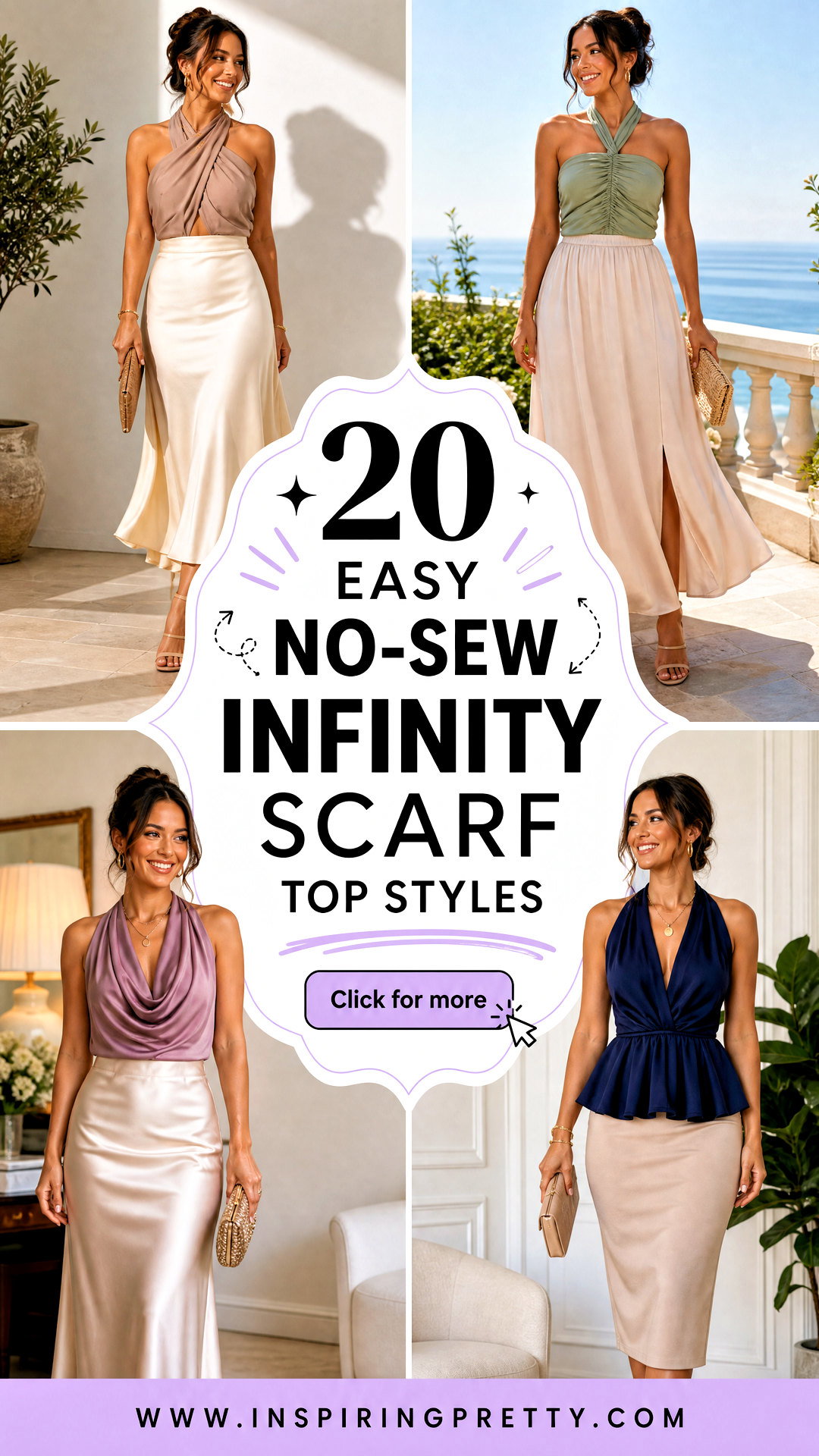 How To Wear An Infinity Scarf As A Top 20 Easy No-Sew Styles - How To Wear An Infinity Scarf As A Top: 20 Easy No-Sew Styles