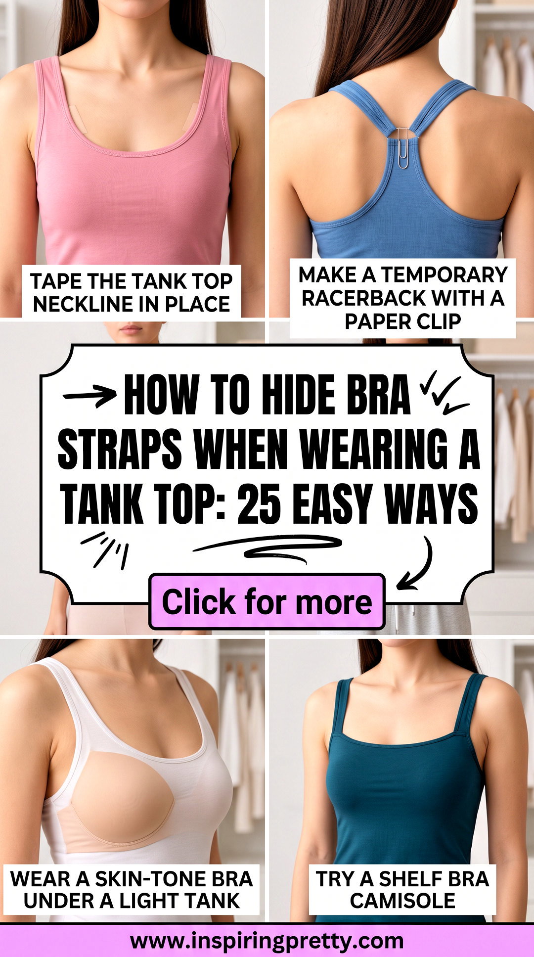 How to Hide Bra Straps When Wearing a Tank Top 25 Easy Ways - How to Hide Bra Straps When Wearing a Tank Top: 25 Easy Ways