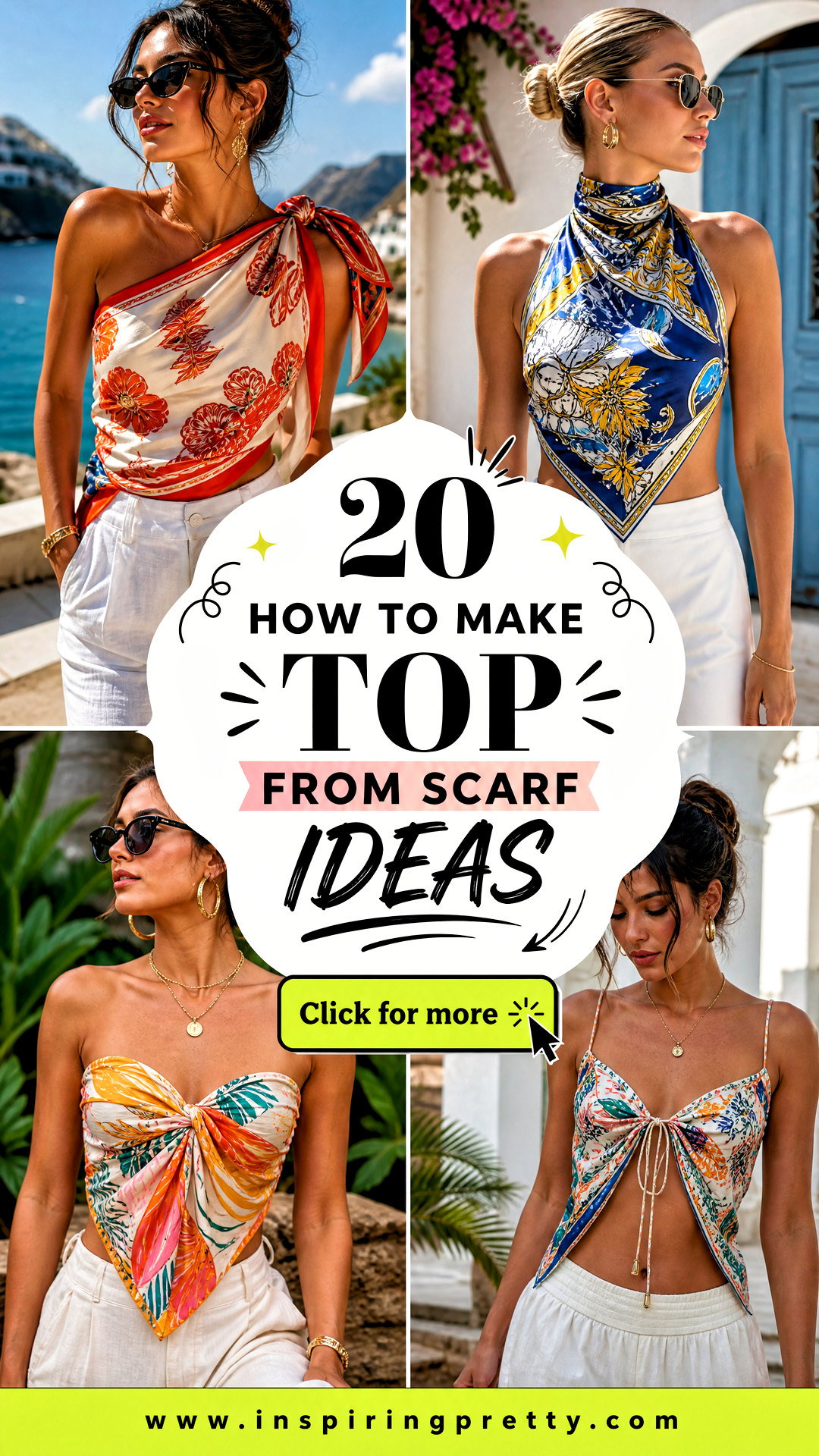 How to Make Top From Scarf 20 Easy No-Sew Styling Ways - How to Make Top From Scarf: 20 Easy No-Sew Styling Ways