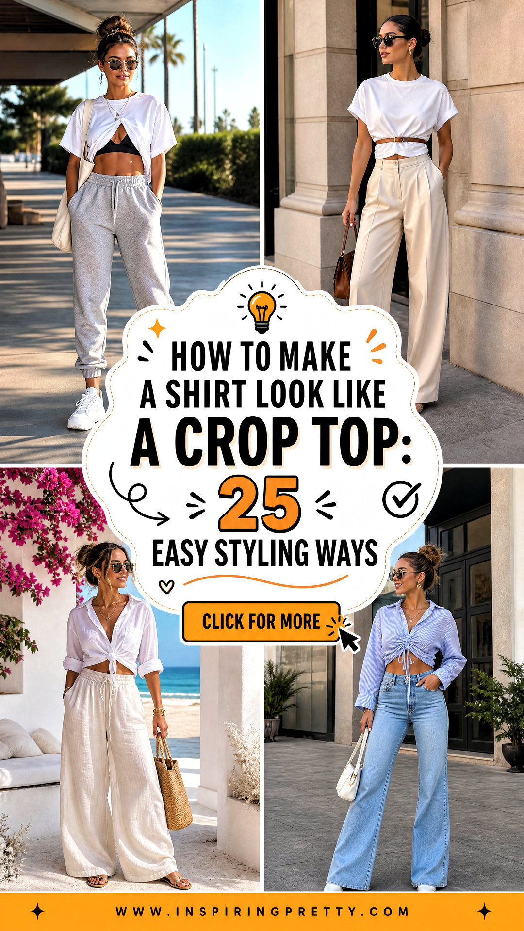 How to Make a Shirt Look Like a Crop Top 25 Easy Styling Ways - How to Make a Shirt Look Like a Crop Top: 25 Easy Styling Ways