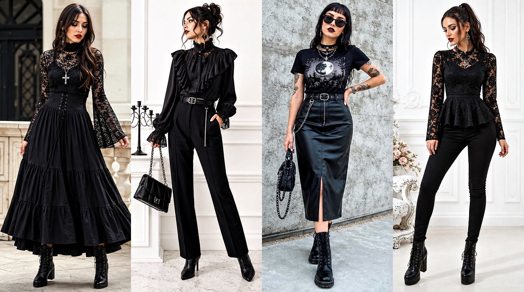 How to Style Gothic Tops: 20 Edgy Outfit Ideas for Every Season