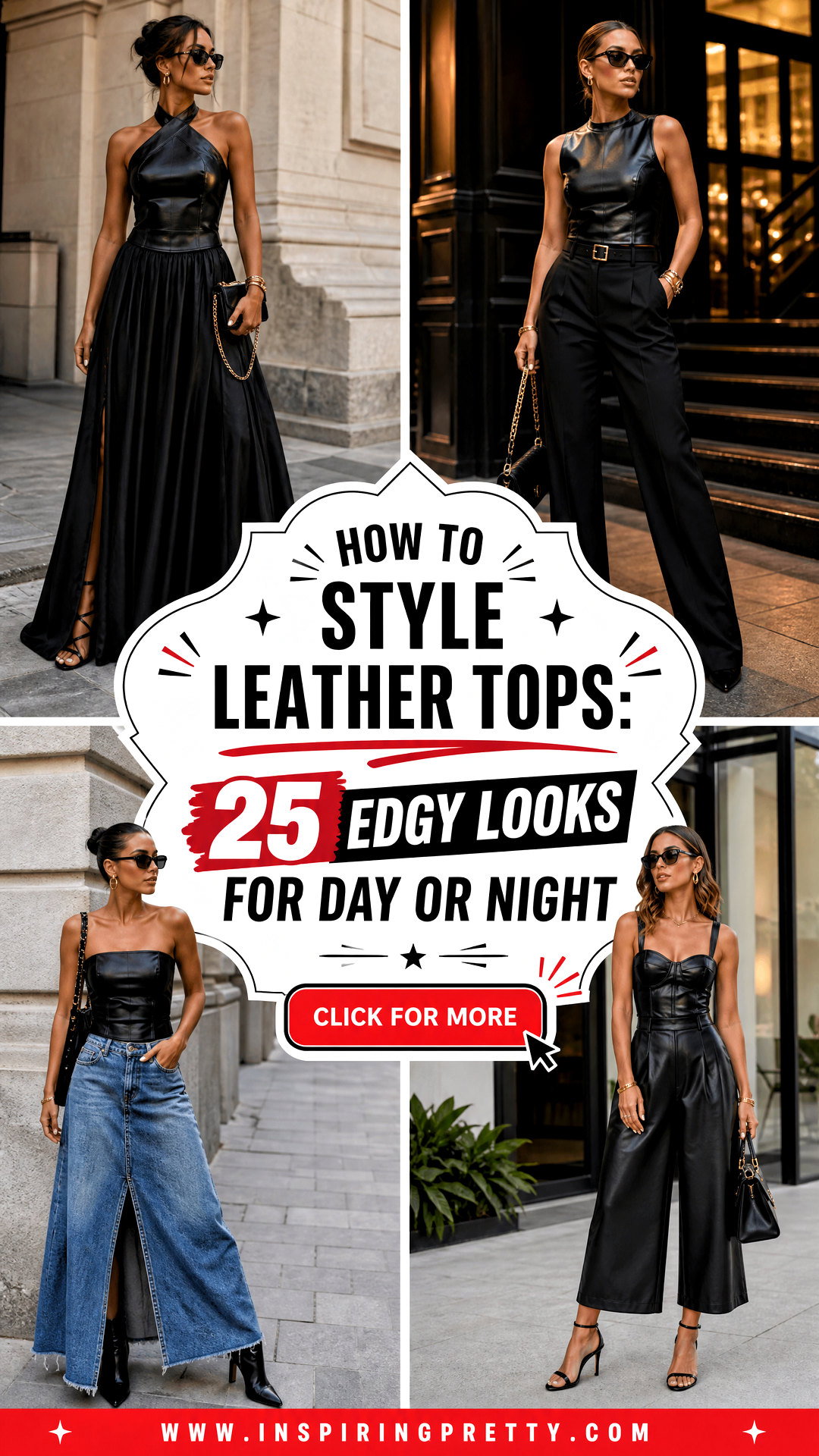How to Style Leather Tops 25 Edgy Looks for Day or Night - How to Style Leather Tops: 25 Edgy Looks for Day or Night