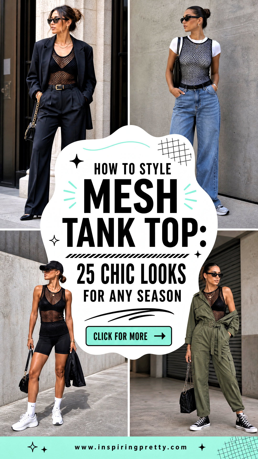 How to Style Mesh Tank Top 25 Chic Looks for Any Season - How to Style Mesh Tank Top: 25 Chic Looks for Any Season