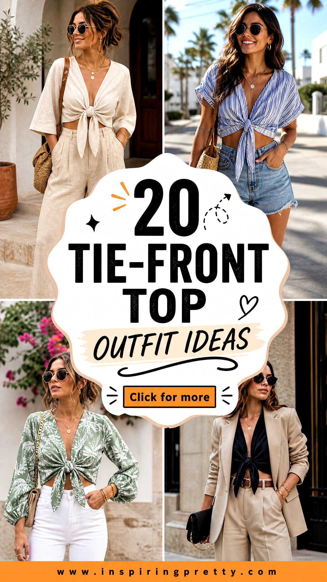 How to Style a Tie-Front Top 20 Easy Looks for Any Occasion - How to Style a Tie-Front Top: 20 Easy Looks for Any Occasion