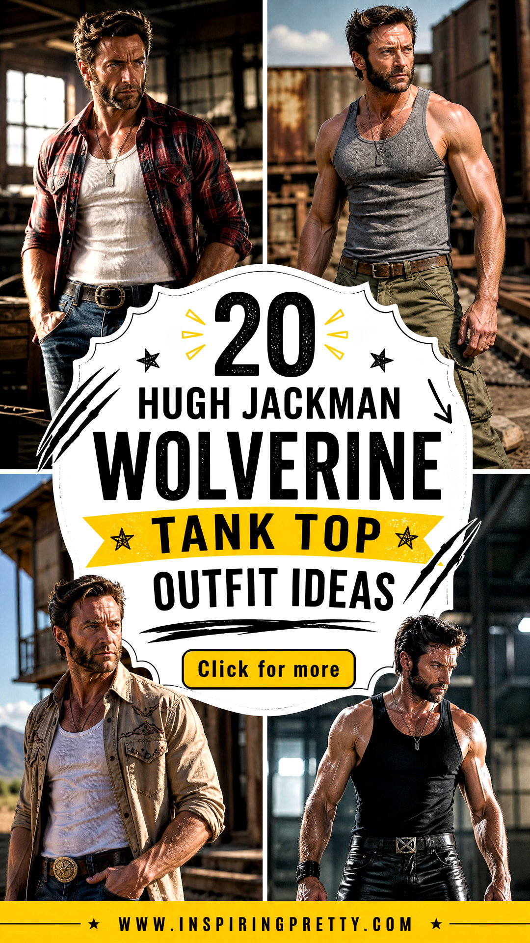 20 Hugh Jackman Wolverine Tank Top Outfit Ideas for Fans - 20 Hugh Jackman Wolverine Tank Top Outfit Ideas for Fans