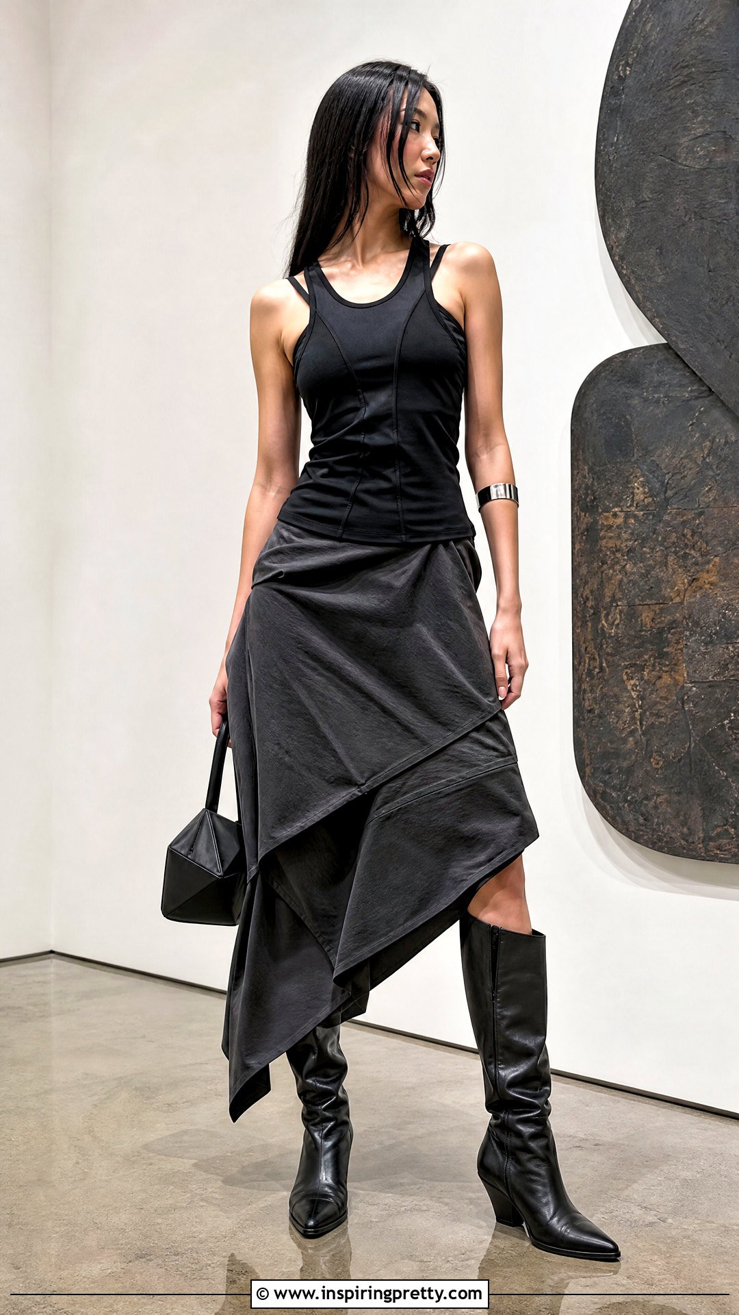 Hyein Seo Tank Top With Asymmetric Skirt - 20 hyein seo tank top outfit ideas