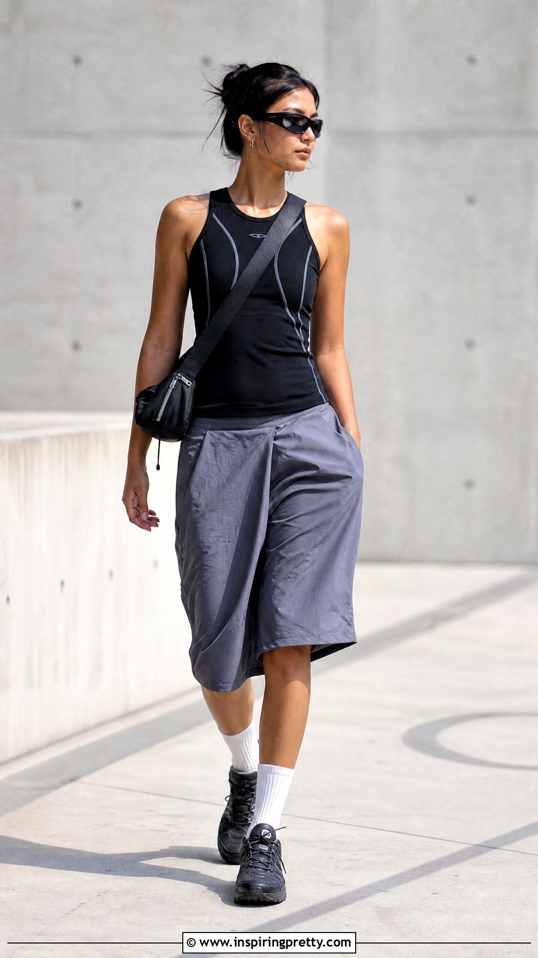 Hyein Seo Tank Top With Baggy Shorts - 20 hyein seo tank top outfit ideas