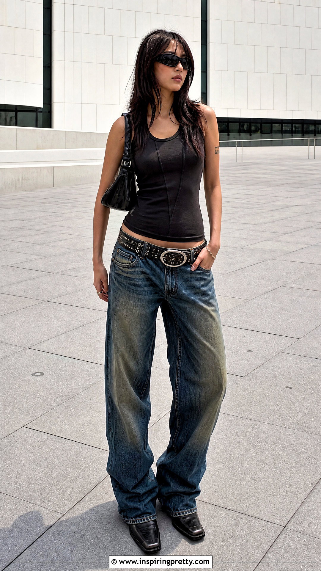 Hyein Seo Tank Top With Low Rise Jeans - 20 hyein seo tank top outfit ideas
