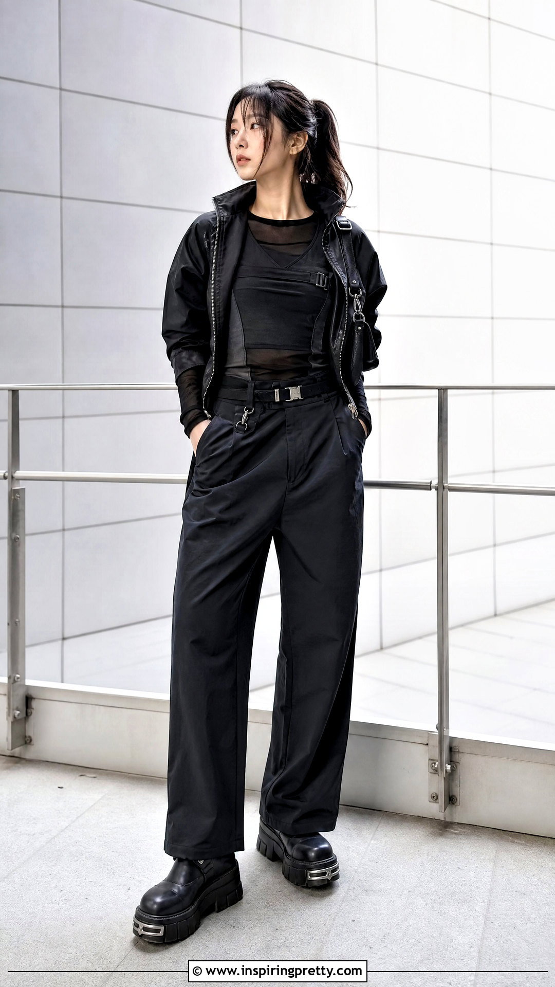 Hyein Seo Tank Top With Monochrome Layers - 20 hyein seo tank top outfit ideas