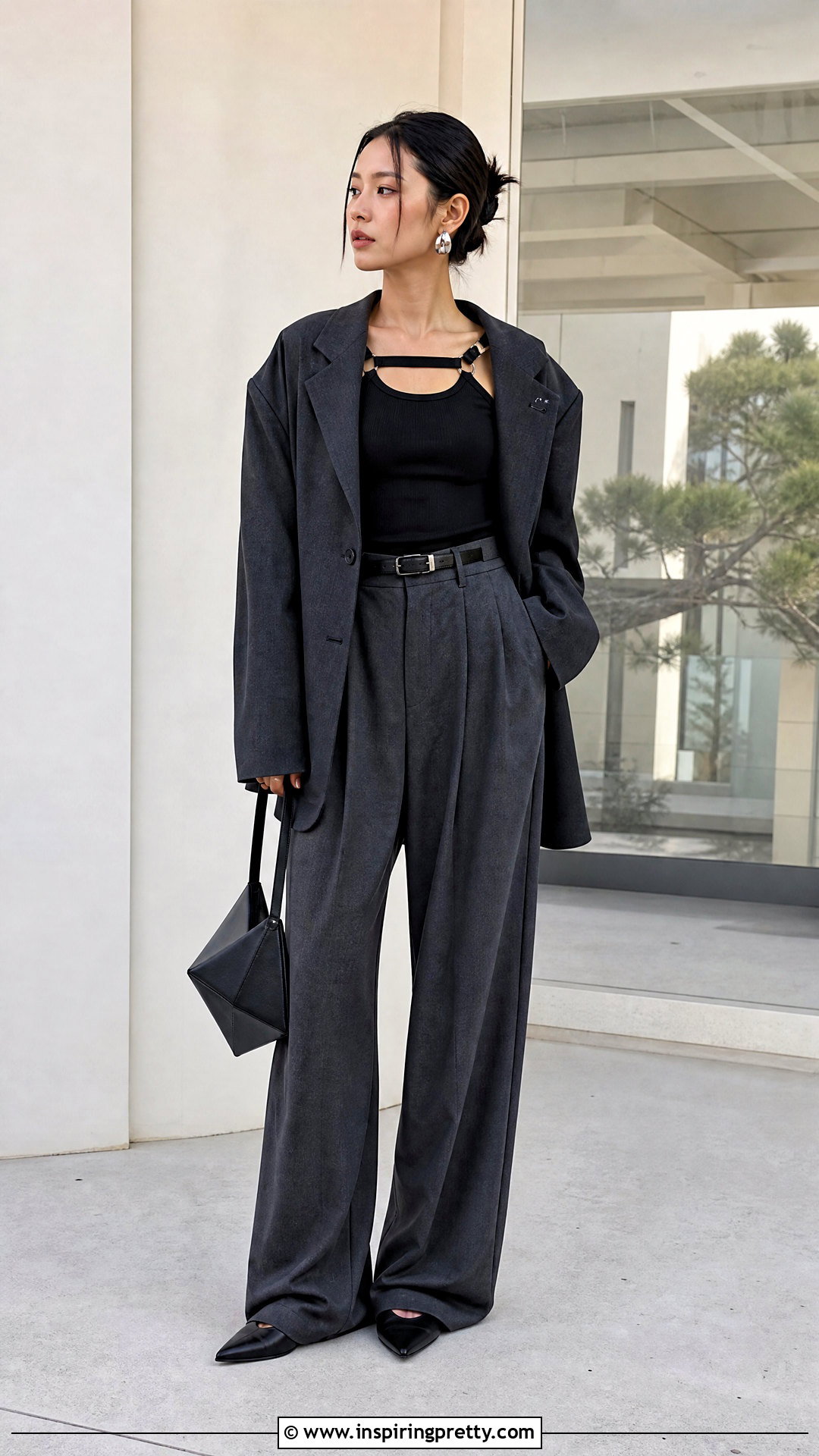 Hyein Seo Tank Top With Tailored Trousers - 20 hyein seo tank top outfit ideas