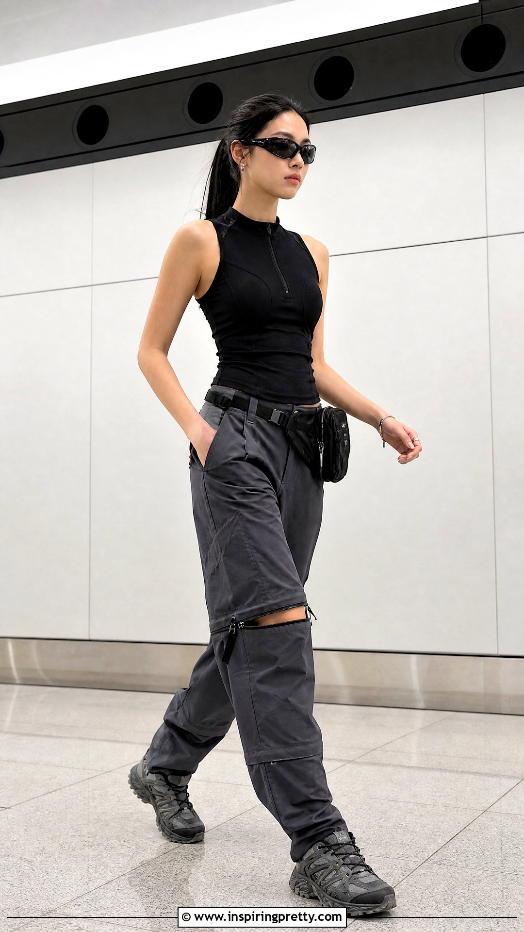 Hyein Seo Tank Top With Zip Off Pants - 20 hyein seo tank top outfit ideas