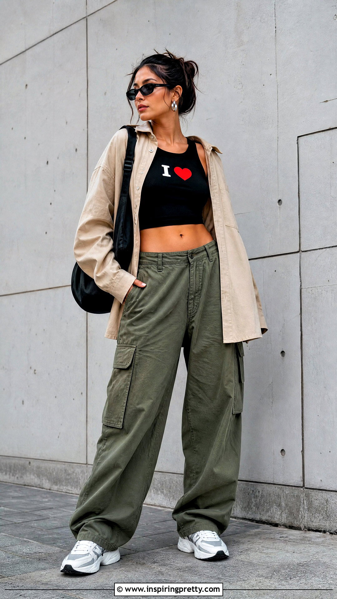 I Heart Crop Top With Cargo Pants - 25 i heart crop top outfit ideas