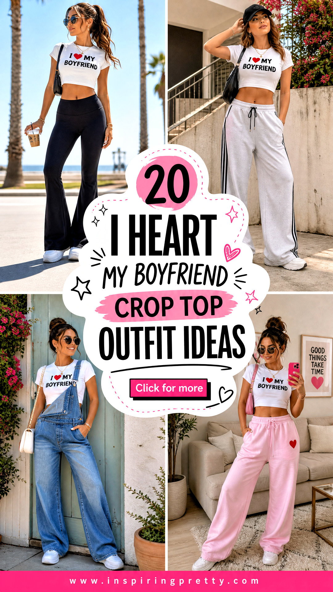 20 I Heart My Boyfriend Crop Top Outfit Ideas for Summer Fun - 20 I Heart My Boyfriend Crop Top Outfit Ideas for Summer Fun