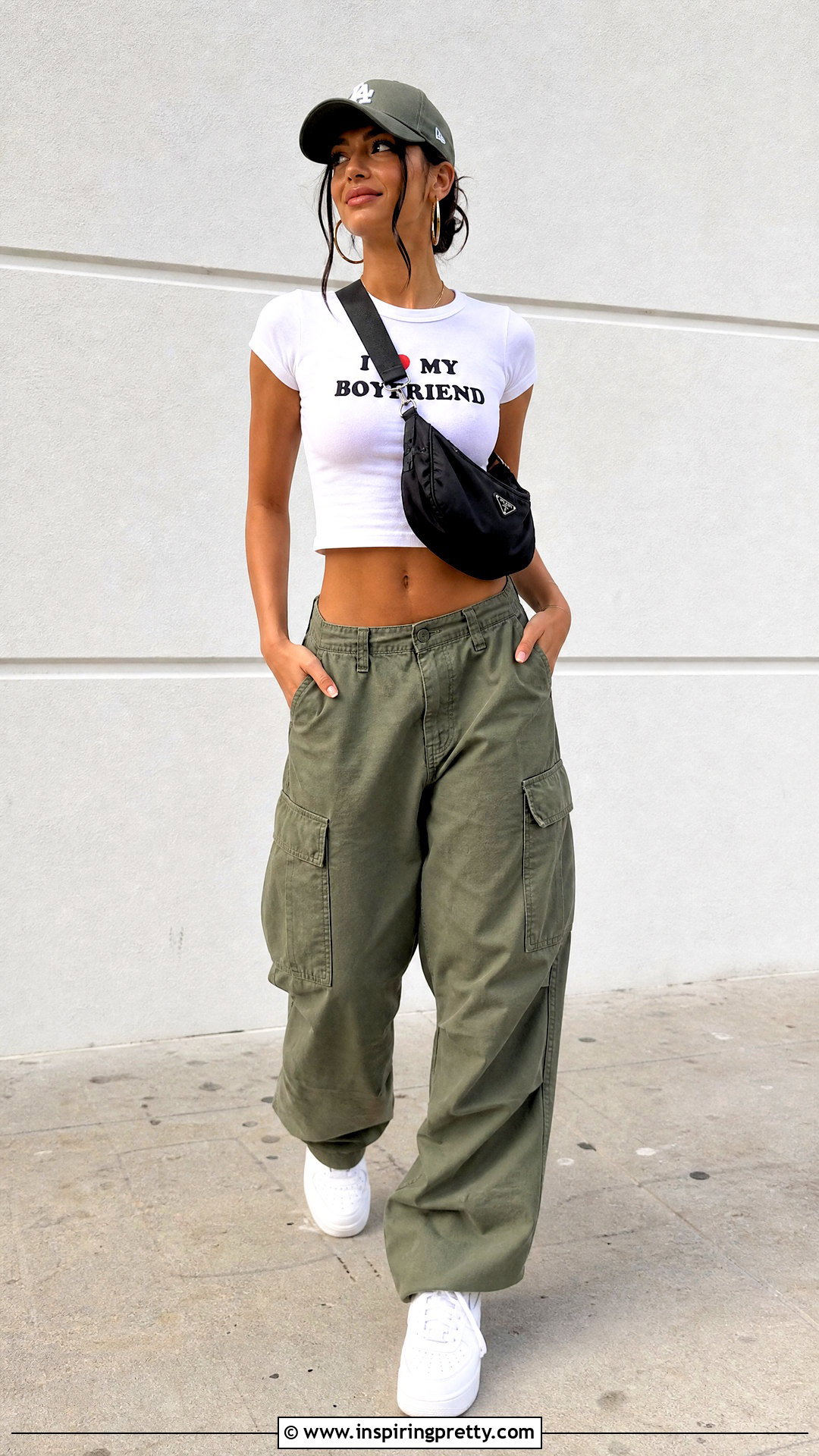 I Heart My Boyfriend Crop Top With Cargo Pants - 20 i heart my boyfriend crop top outfit ideas