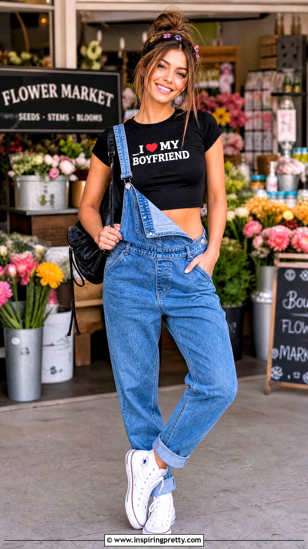 I Heart My Boyfriend Crop Top With Overalls - 20 i heart my boyfriend crop top outfit ideas