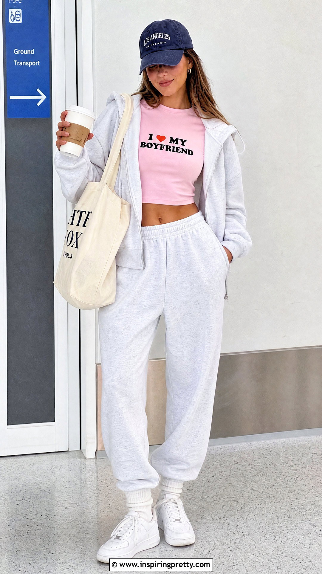 I Love My Boyfriend Crop Top With Gray Sweatpants - 20 i love my boyfriend shirt crop top outfit ideas