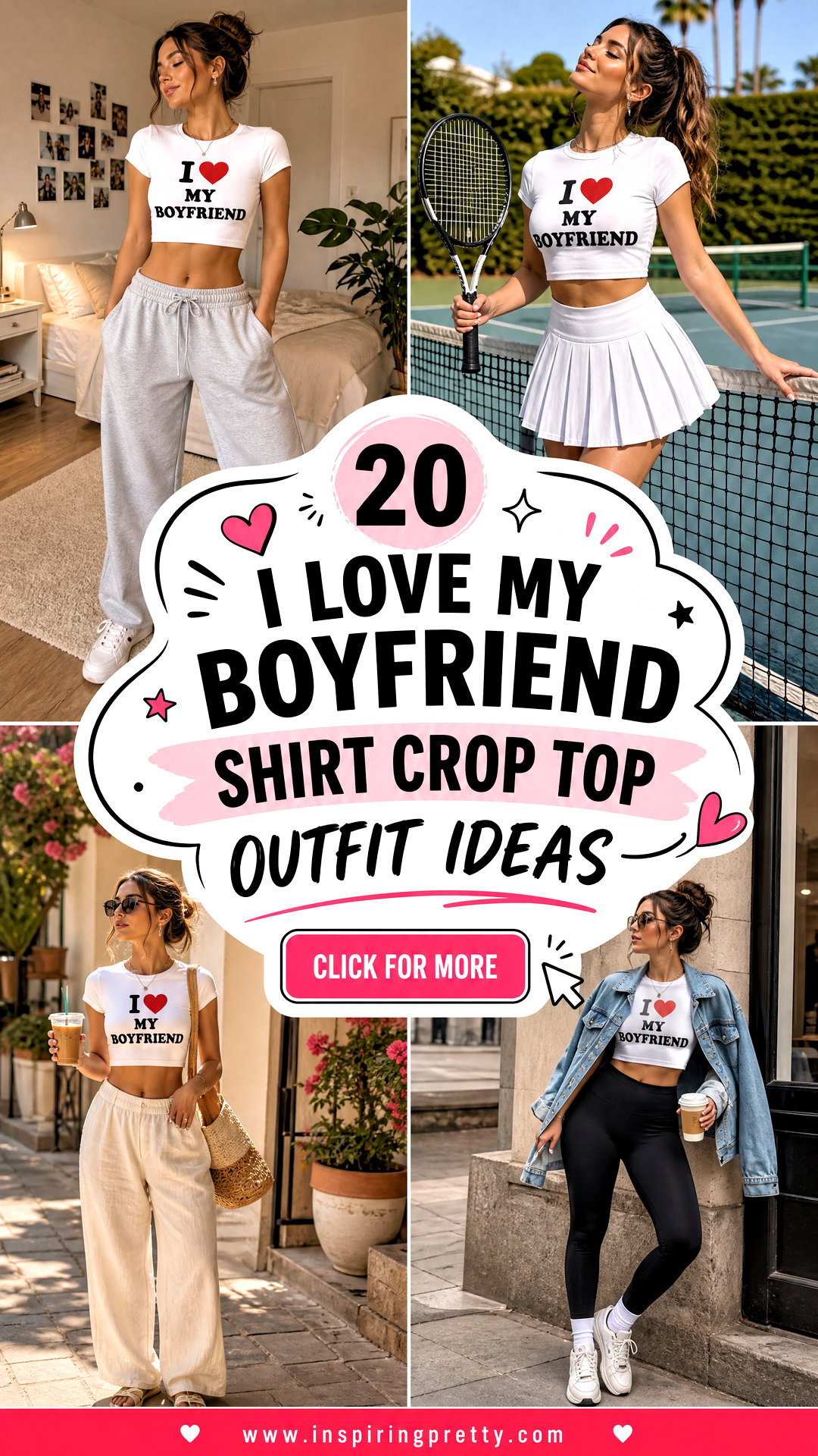 20 I Love My Boyfriend Shirt Crop Top Outfit Ideas for Dates - 20 I Love My Boyfriend Shirt Crop Top Outfit Ideas for Dates