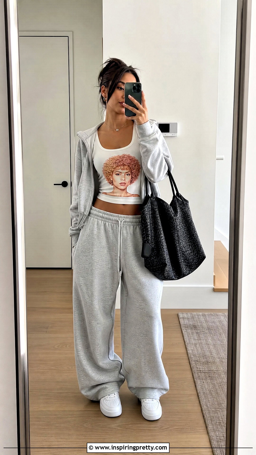 Ice Spice Tank Top With Wide Leg Sweatpants - 20 Ice Spice Tank Top outfit ideas