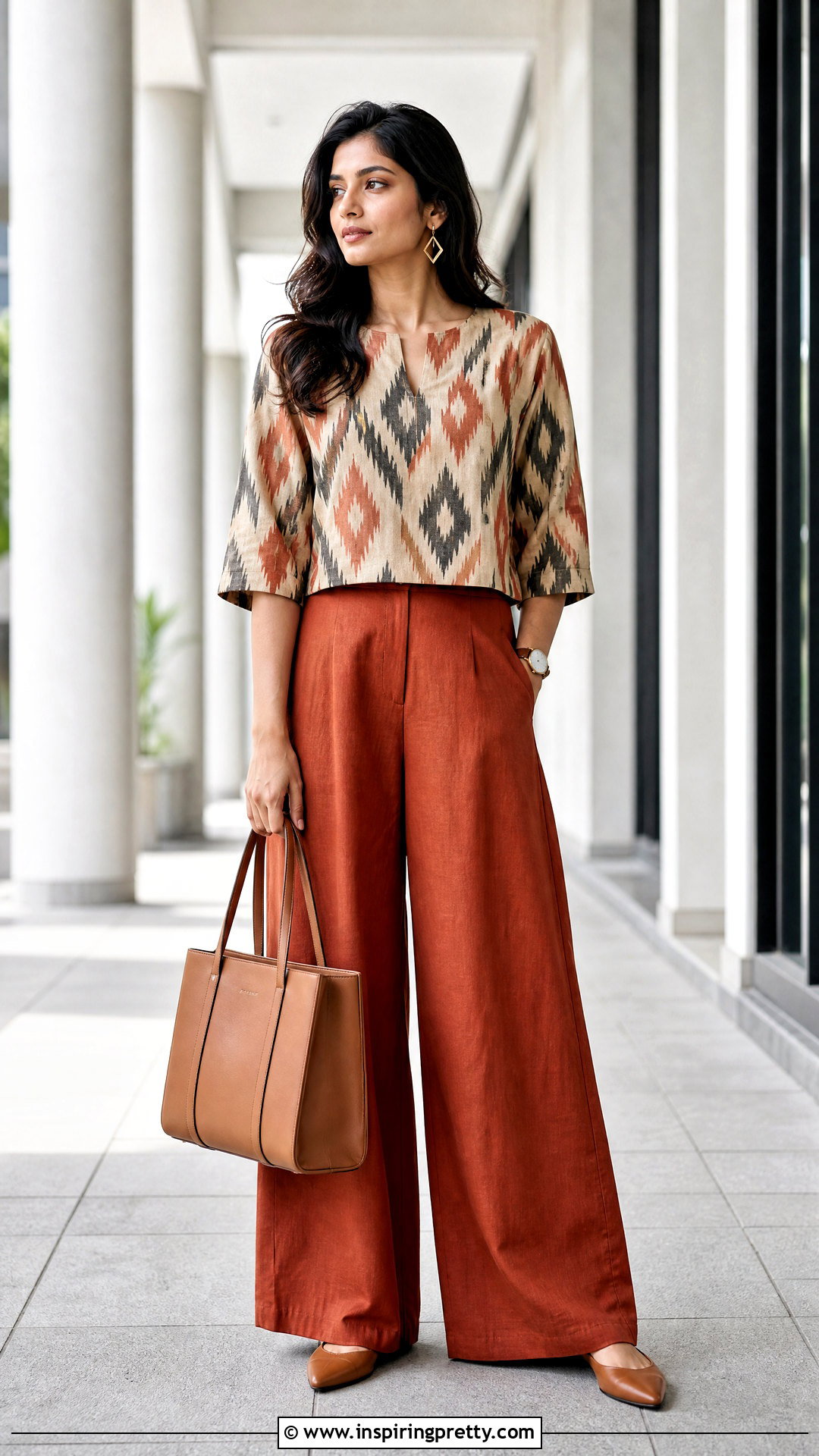 Ikat Top With Plazo - 50 plazo top designs