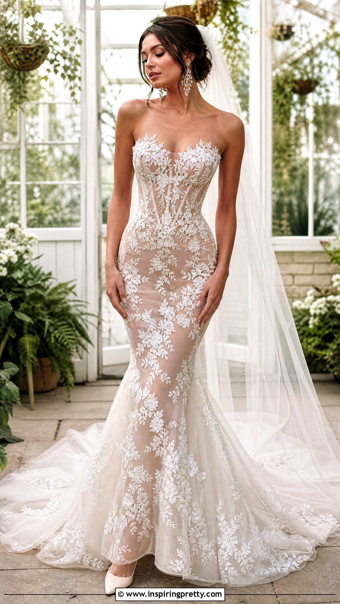 Illusion Mermaid Wedding Dress With Corset Top - 25 Mermaid Wedding Dress With Corset Top outfit ideas