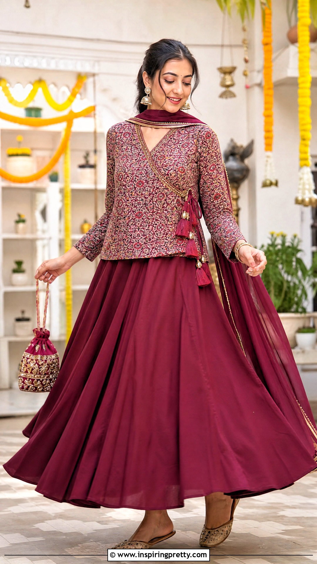 Indian Skirt And Angrakha Top Outfit - 50 indian skirt and top outfits