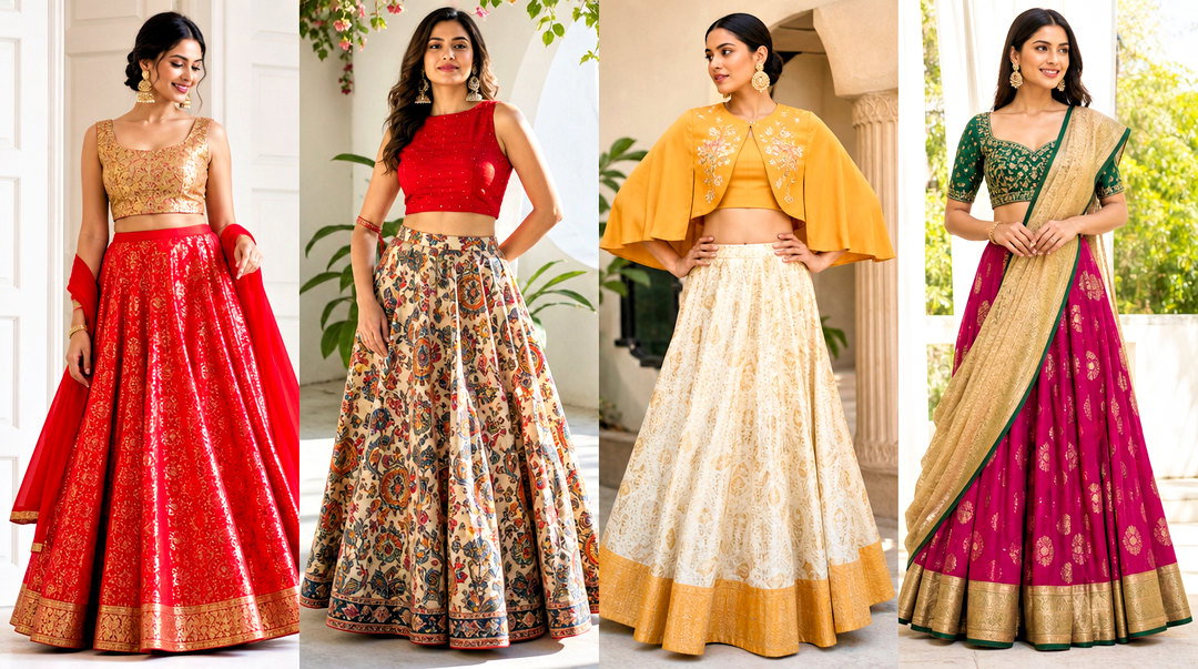 50 Indian Skirt and Top Outfits for Effortless Festive Style