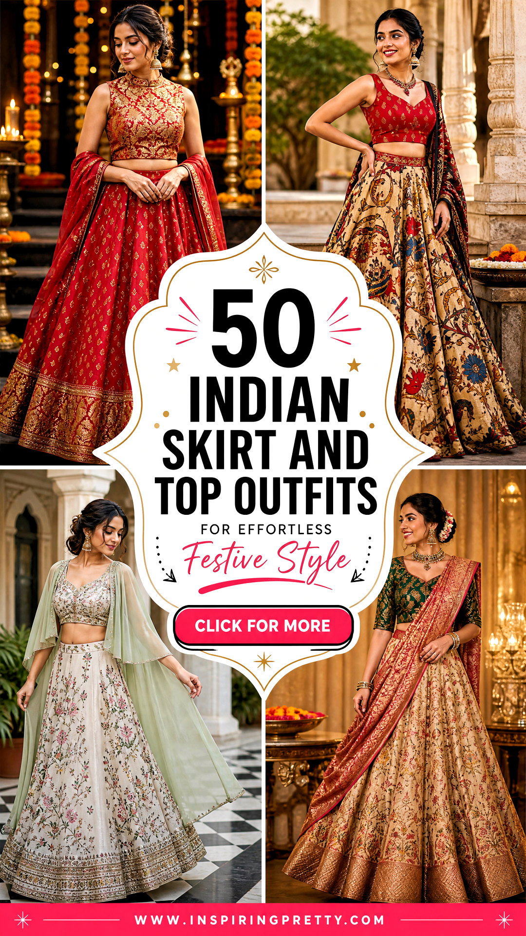 50 Indian Skirt and Top Outfits for Effortless Festive Style - 50 Indian Skirt and Top Outfits for Effortless Festive Style