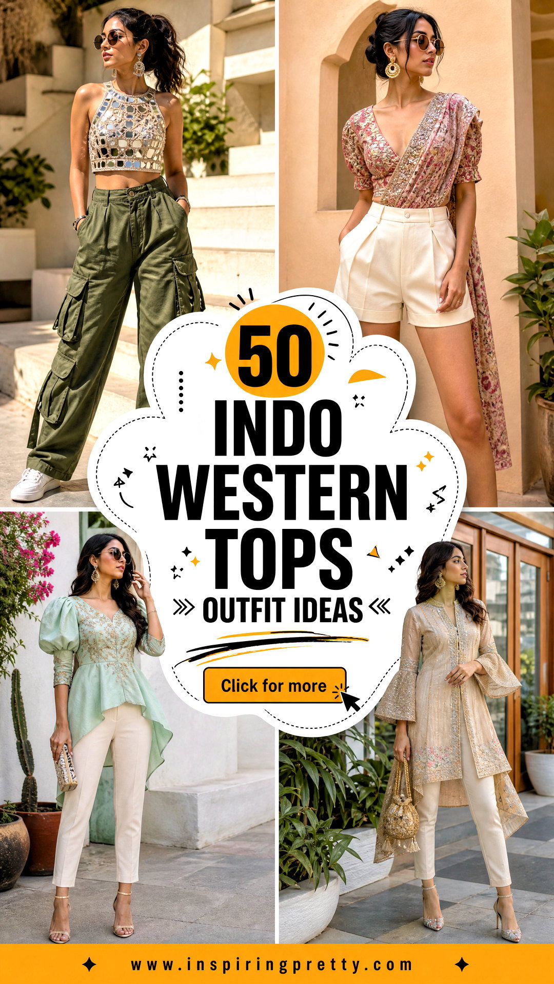 50 Indo Western Tops Outfit Ideas for Chic Fusion Looks - 50 Indo Western Tops Outfit Ideas for Chic Fusion Looks