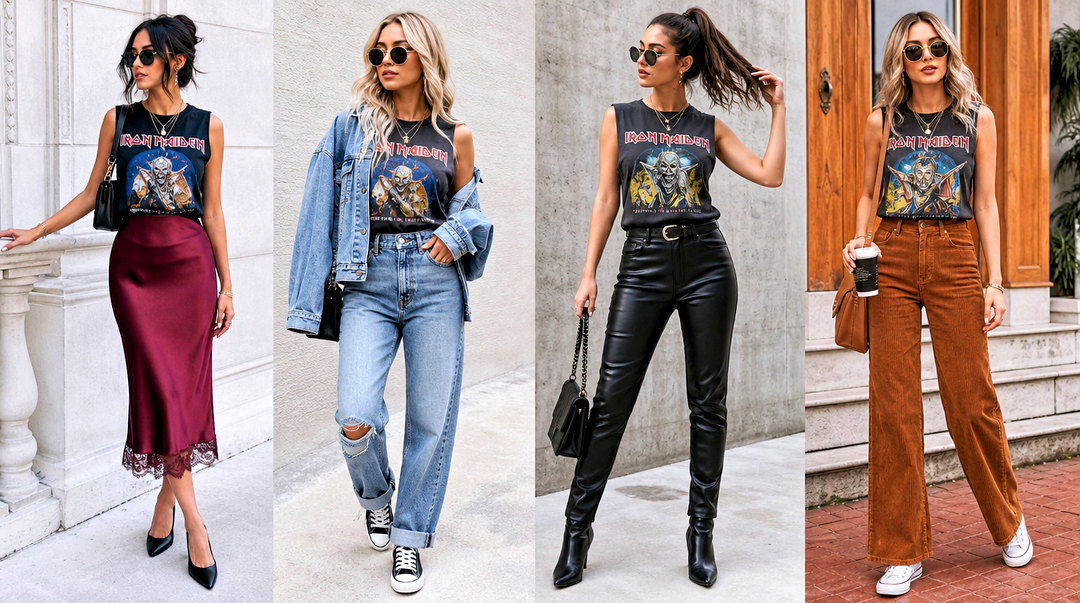 25 Iron Maiden Tank Top Outfit Ideas for Classic Rock Fans