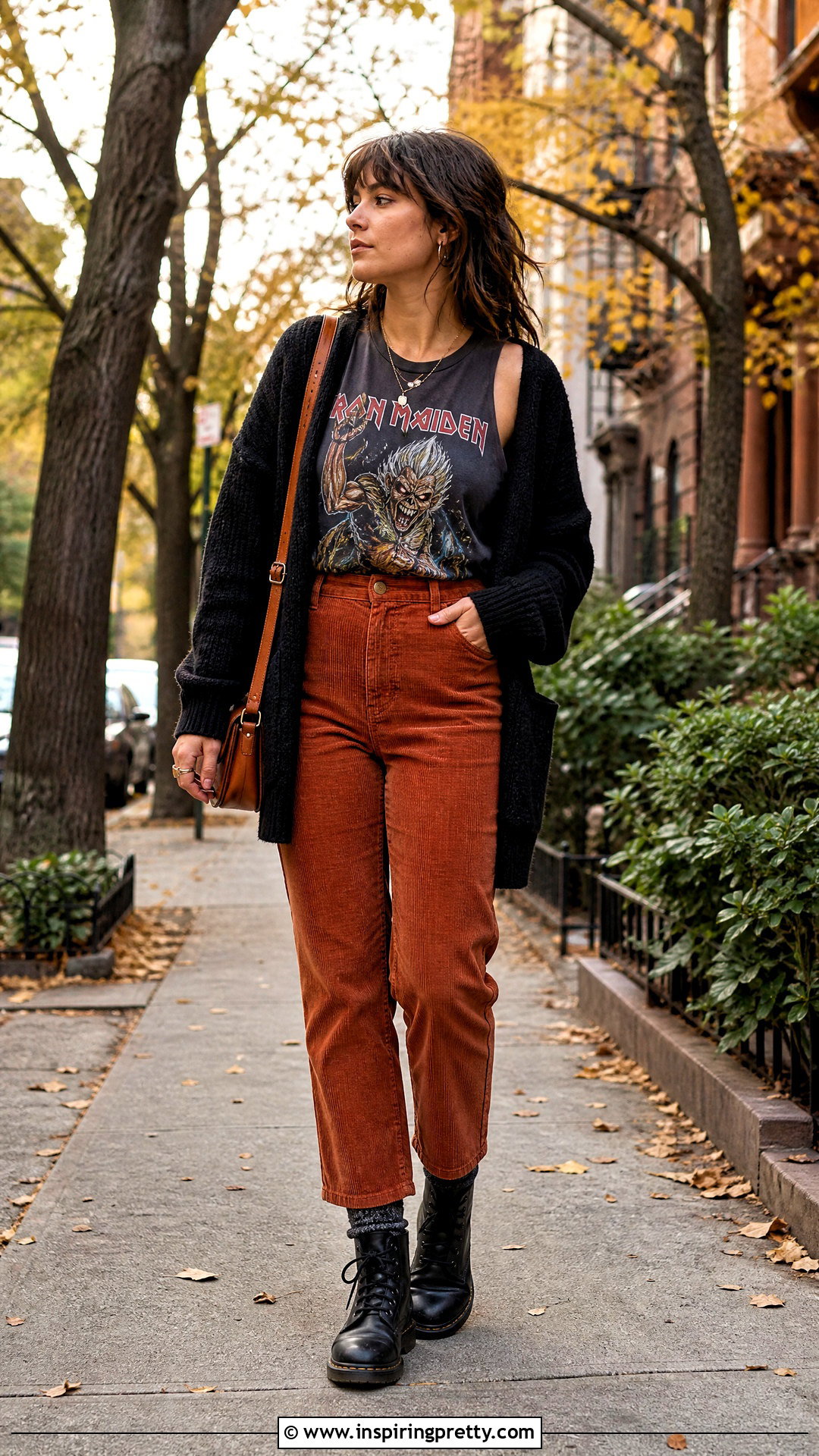 Iron Maiden Tank Top With Corduroy Pants - 25 iron maiden tank top outfit ideas