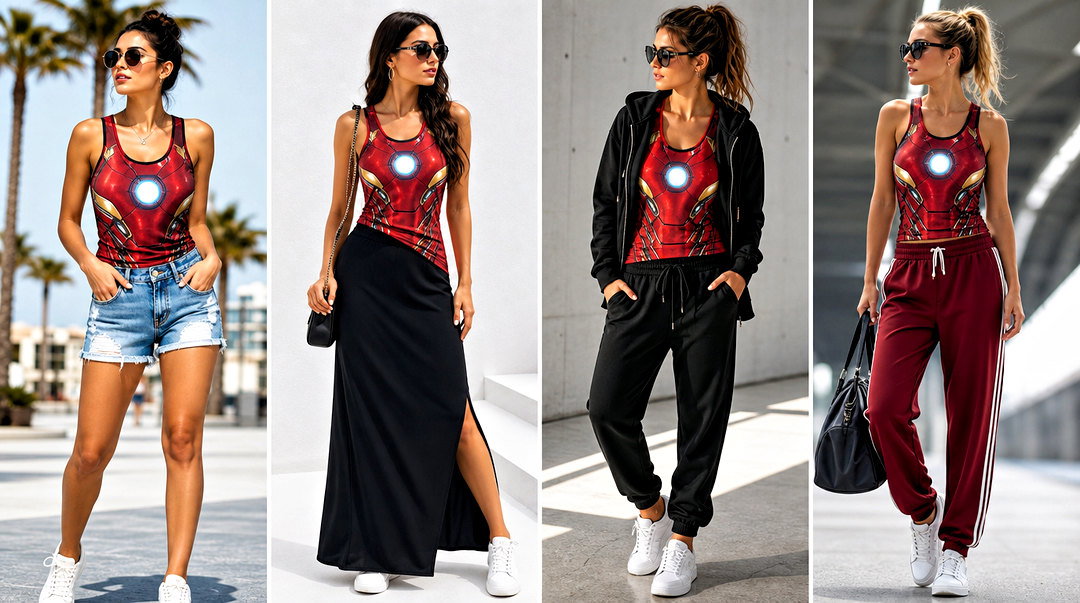 25 Iron Man Tank Top Outfit Ideas for Bold Marvel Fan Style
