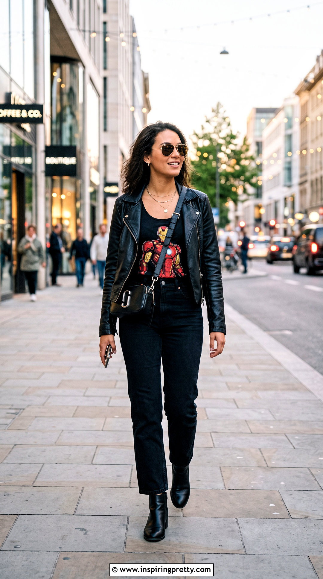 Iron Man Tank Top With Leather Jacket And Jeans - 25 iron man tank top outfit ideas