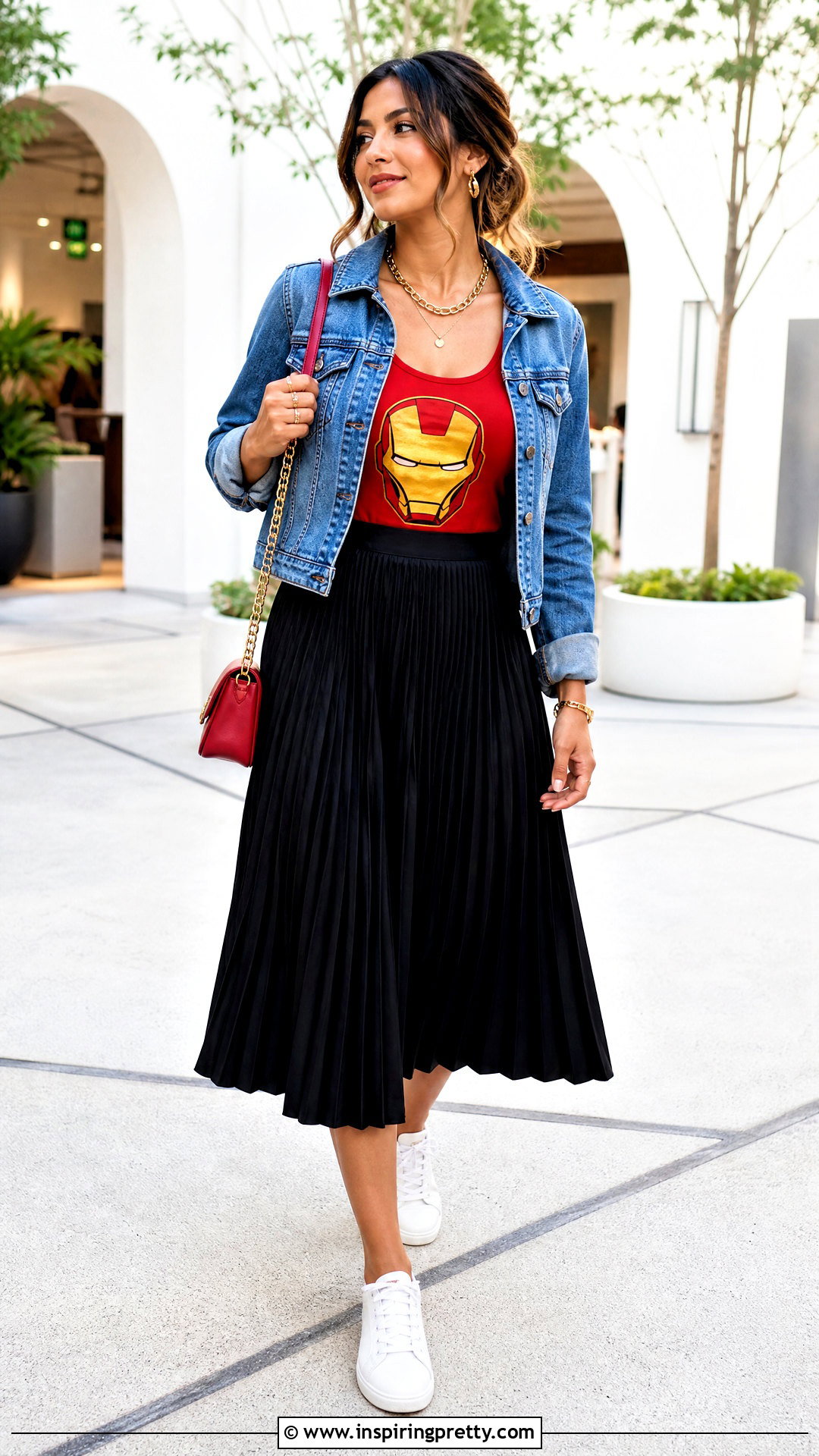 Iron Man Tank Top With Midi Skirt - 25 iron man tank top outfit ideas