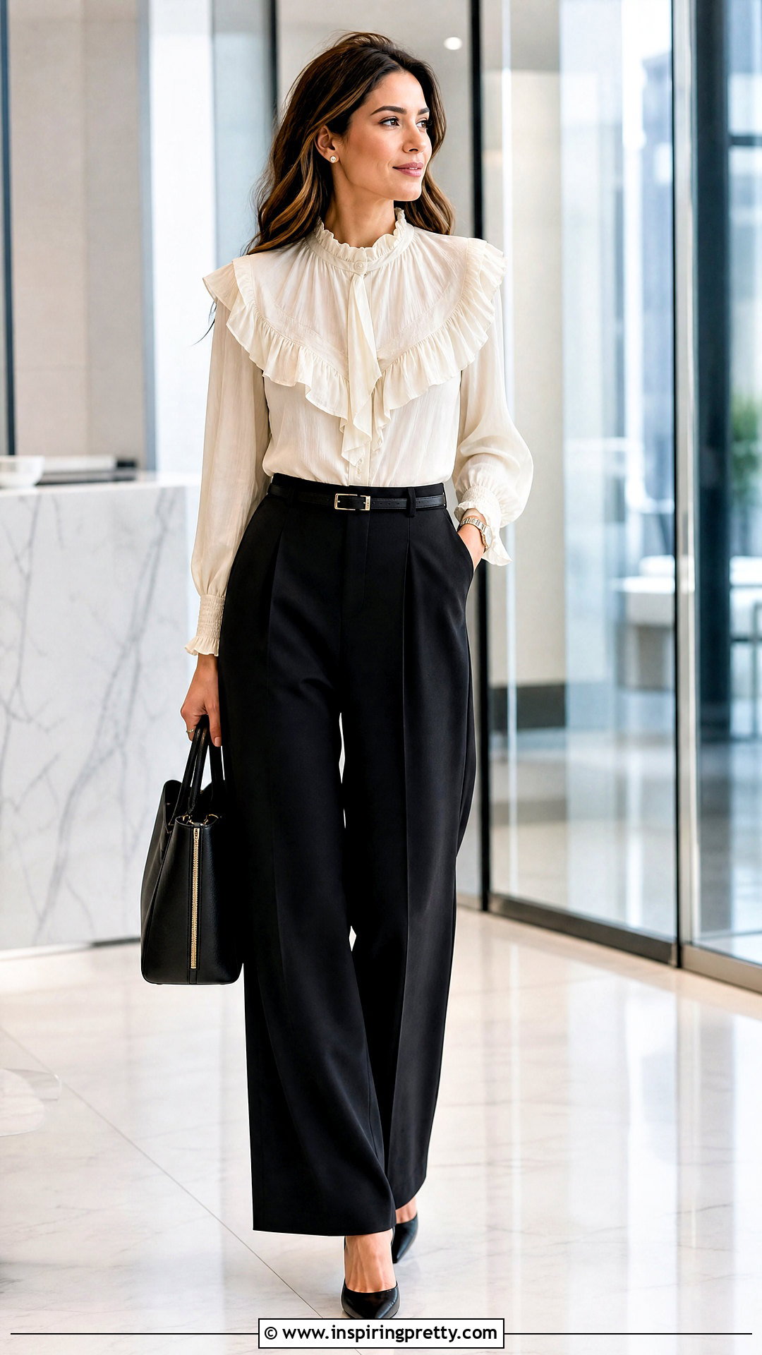 Isabel Marant Ruffle Top With Black Wide Leg Pants - 25 isabel marant ruffle top outfit ideas