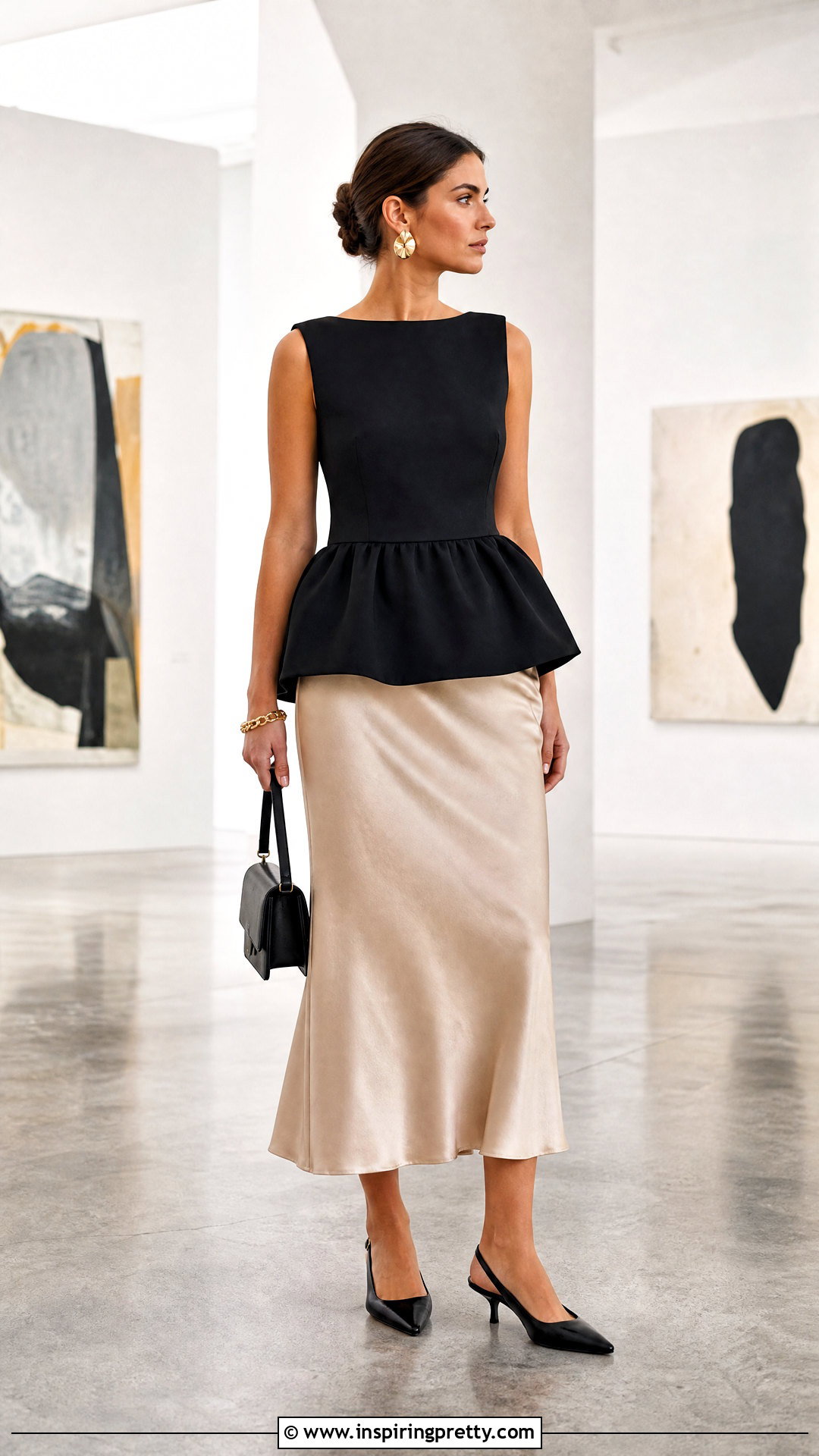 J Crew Drop Waist Top With Satin Midi Skirt - 20 j crew drop waist top outfit ideas
