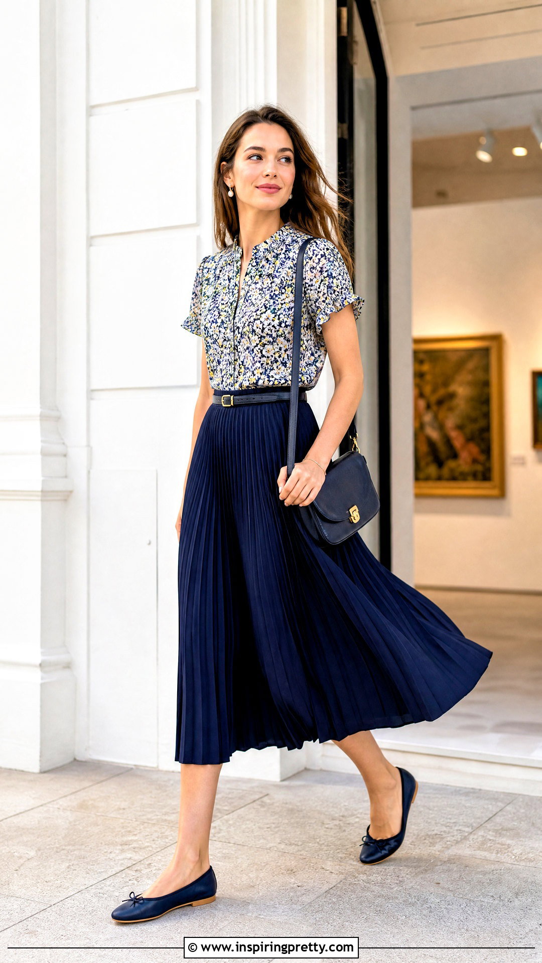 J Crew Liberty Print Top With A Pleated Midi Skirt - 20 j crew liberty print top outfit ideas